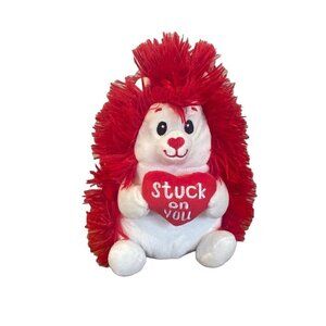 Valentine Day Hedgehog Plush 8" Stuffed Animal Heart Stuck on You Porcupine Love